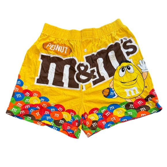 🟡 M&M's Yellow Peanut Boxer Shorts Size Small - Picture 1 of 7
